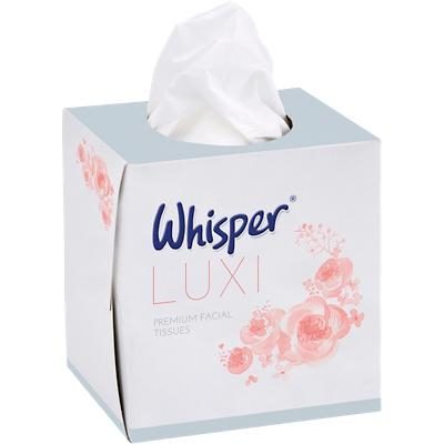    Whisper Cubed Facial Tissue Luxi, 2 Ply 24x70Shts