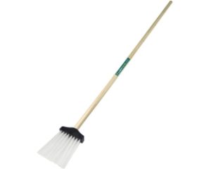 7x1.5 White Nylon Flick Broom With Handle"