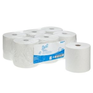 Scott Hand Towels Roll White 6x300mtr