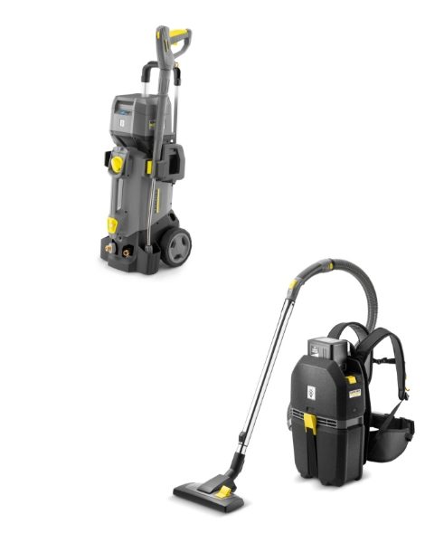 KARCHER HD 4/11 & BVL 5/1  WITH FREE EXTRA BATTERY