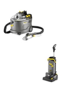 KARCHER PUZZI 9/1 & BR 30/4 WITH FREE EXTRA BATTERY