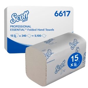 Scott ESSENTIAL H/ T - Interfolded / White /Small 15x340 sht