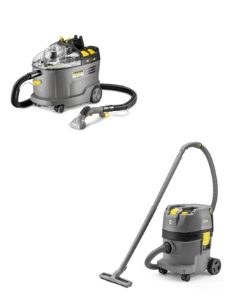 KARCHER NT 22/1 & PUZZI 9/1 WITH FREE EXTRA BATTERY