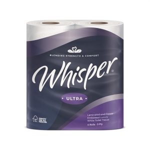 Whisper Ultra 3ply Toilet Rolls (40)