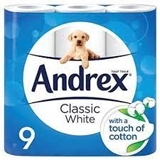 Andrex Cotton Whte Classic Toilet Roll x36 (9x4) Roll
